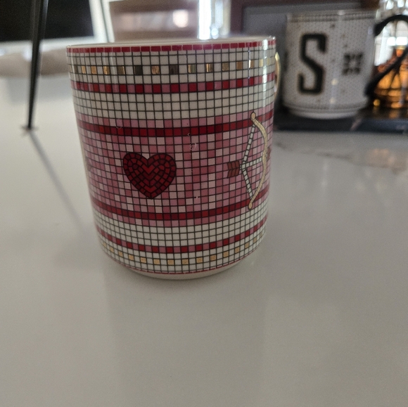 NEW Anthropologie Bistro Tile Mug - Valentine's Edition - Picture 5 of 7